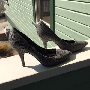 Mossimo Black/White Tweed Pointed Heels